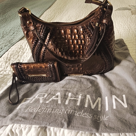 BRAHMIN Wristlet wallet and Bag - Picture 9 of 14